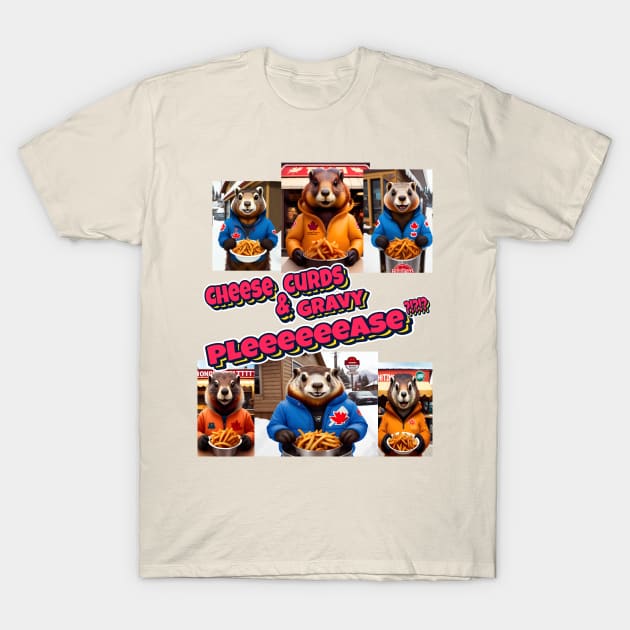 Poutine Marmots T-Shirt by Jaymz Weiss Designz